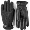 Hestra Christopher Leather & Knit Gloves In Black