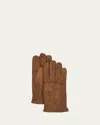 Hestra Gloves Men's Cashmere-lined Suede Gloves In Brown