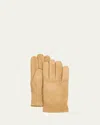 Hestra Gloves Men's Cashmere-lined Suede Gloves In Camel