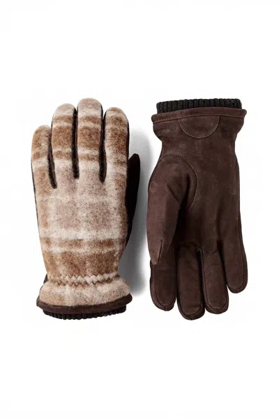 Hestra Men's Noah Gloves In Beige Multi In Brown
