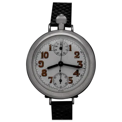 Pre-owned Heuer 1910's  Vintage Large Mens Sporting / Aviator's Single Button Chronograph In Multi