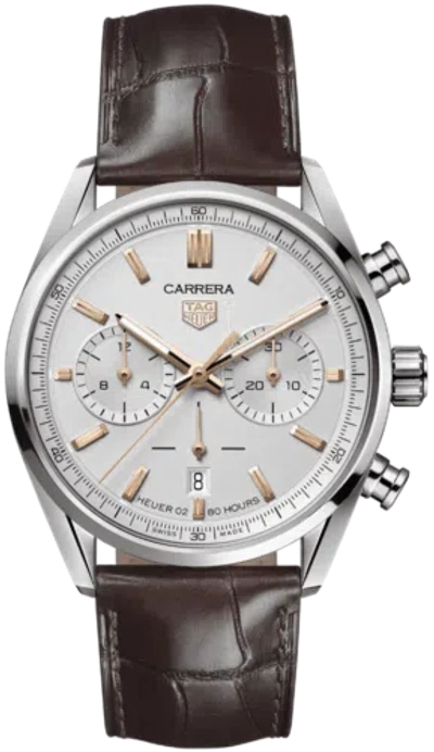 Pre-owned Heuer Tag  Carrera Chronographe Caliber  02 42 Mm