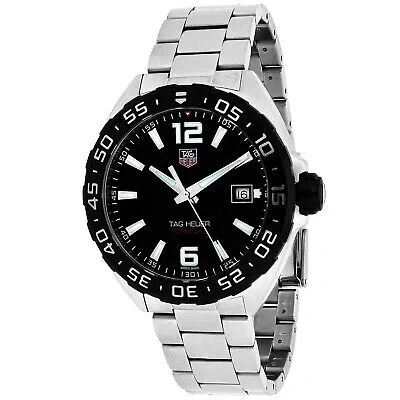 Pre-owned Heuer Tag  Men's Formula 1 Black Watch - Waz1110.ba0875