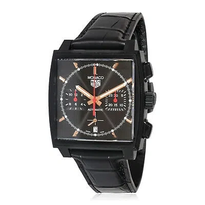 Pre-owned Heuer Tag  Monaco "dark Lord" Cbl2180.fc6497 Men's Watch In Titanium