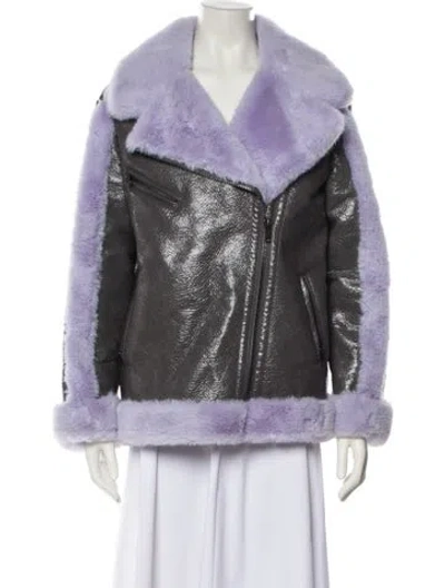 Pre-owned Heurueh Biker Jacket In Gray