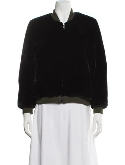 Pre-owned Heurueh Bomber Jacket W/ Tags In Black