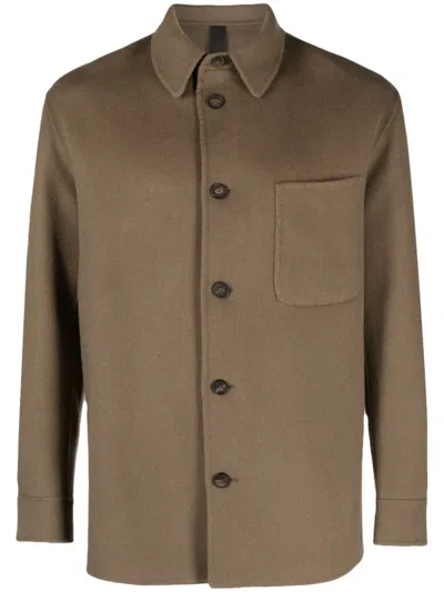 Hevo Bari D Wool Shirt Jacket In Marrone