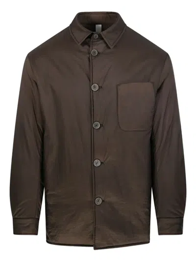 Hevo Bari Shirt Jacket In Brown