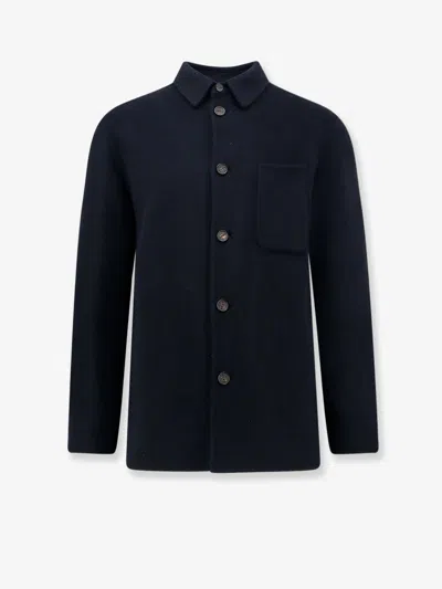 Hevo Bari Wool Coat In Multi