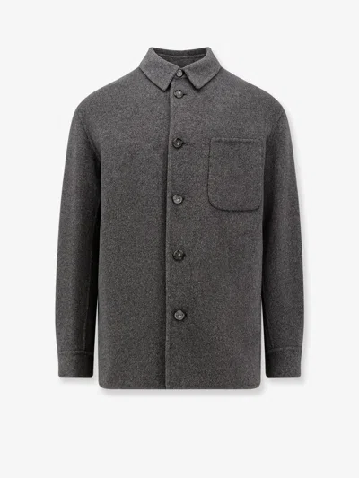 Hevo Bari Wool Coat In Black
