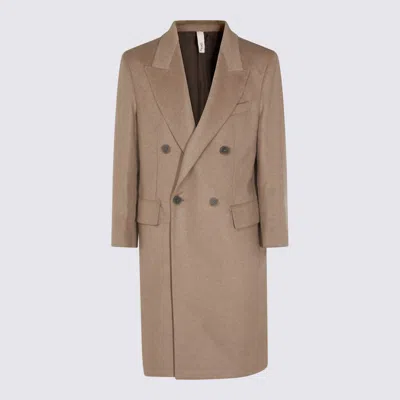HEVO HEVÒ BEIGE CASHMERE COAT