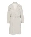 Hevo Belted Coat In White
