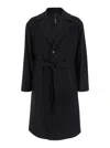 Hevo Hevò Man Coat Midnight Blue Size 40 Pure Virgin Wool Iws, Polyamide In Blue