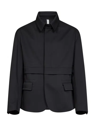 Hevo Black Stretch Technical Fabric Fantese Jacket