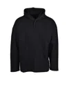 Hevo Black Viscose Polyamide Elastomer Men Sweatshirt In Black