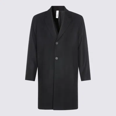 HEVO HEVÒ BLACK WOOL COAT