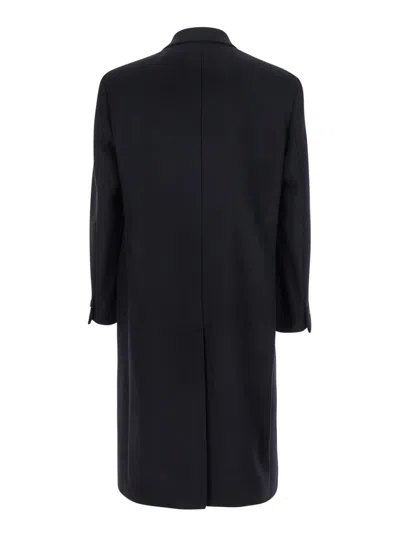 HEVO BLUE BLUE DOUBLE-BREASTED COAT