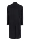 Hevo Hevò Man Coat Midnight Blue Size 40 Pure Virgin Wool Iws, Polyamide In Blue