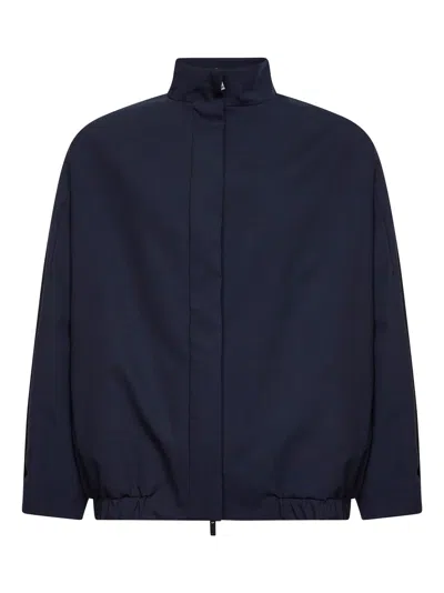 Hevo Blue Stretch Wool Blend Porto Selvaggio Jacket