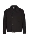 Hevo Buttoned Jacket In Black