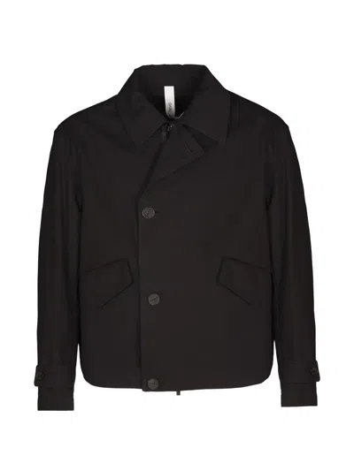Hevo Buttoned Jacket In Black