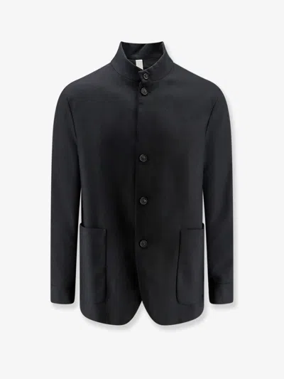 Hevo Casalvecchio Wool Blend Jacket In Black