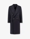 Hevo Hevò Man Coat Midnight Blue Size 40 Pure Virgin Wool Iws, Polyamide