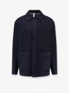 Hevo Castelforte Stretch Denim Jacket In Blue