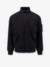 Hevo Castro Cotton Bomber Jacket In Blue