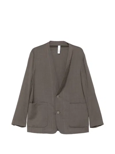 Hevo Cesine Patch-pocket Jacket In Gray
