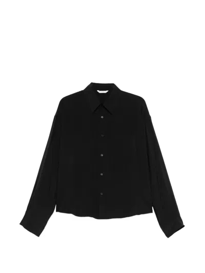 Hevo Chest-pocket Shirt In Black