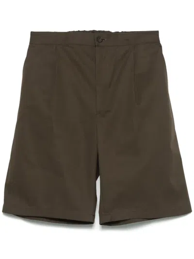 Hevo Cotton Shorts In Brown