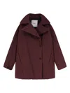 Hevo Manfredonia Jacket With Imbotex Padding In Burgundy