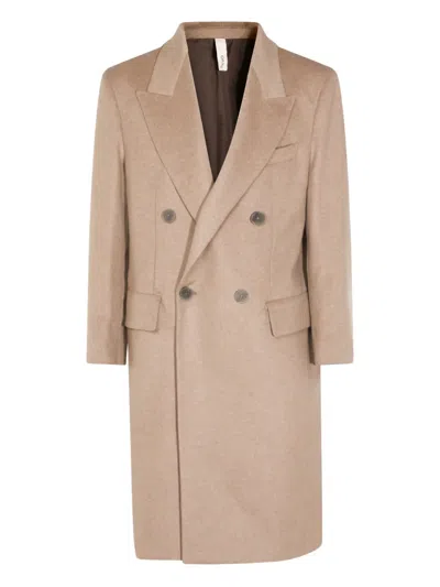 HEVO DOUBLE-BREASTED WOOL COAT