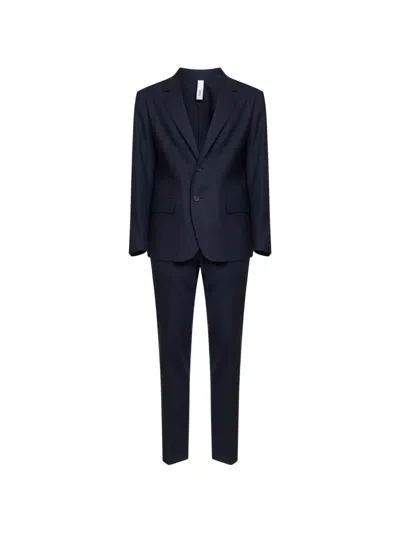 Hevo Galatina Single-breasted Suit In Blue