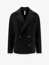 Hevo Galesano Wool Coat In Black