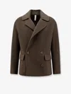 Hevo Galesano Wool Coat In Brown