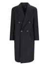 Hevo Hevò Man Coat Midnight Blue Size 40 Pure Virgin Wool Iws, Polyamide In Blue