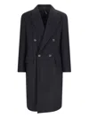 Hevo Hevò Man Coat Midnight Blue Size 40 Pure Virgin Wool Iws, Polyamide In Blue