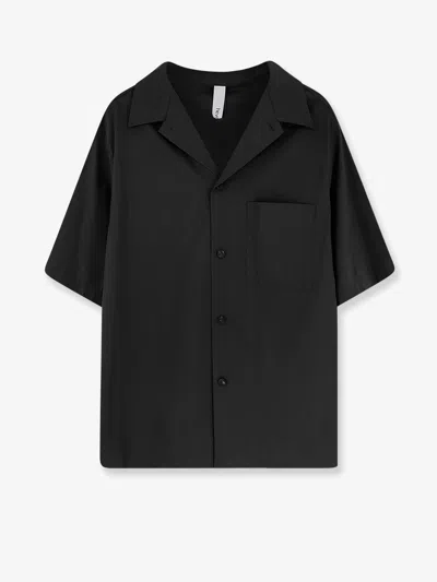 Hevo Linen And Viscose Blend Shirt In Black