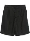Hevo Shorts Aus Leinen In Schwarz
