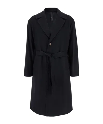 HEVO HEVO BUTTON-UP BELTED COAT