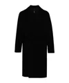 Hevo Hevò Man Coat Midnight Blue Size 40 Pure Virgin Wool Iws, Polyamide In Black