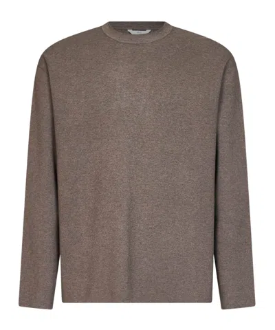 Hevo Long-sleeved Knitted Pullover In Purple