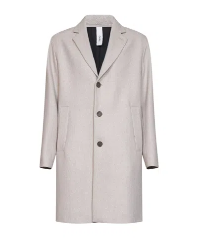 Hevo Long-sleeved Single-breasted Coat In White