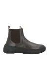 Hevo Hevò Man Ankle Boots Dark Brown Size 9 Leather In Brown
