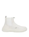 Hevo Hevò Man Ankle Boots White Size 9 Leather