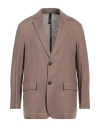 Hevo Hevò Man Blazer Chocolate Brown Size 42 Linen