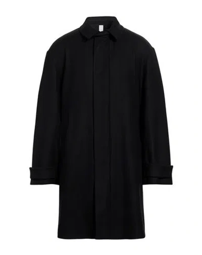 Hevo Hevò Man Coat Black Size 40 Virgin Wool, Polyamide