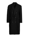 Hevo Hevò Man Coat Black Size 42 Pure Virgin Wool Iws, Polyamide